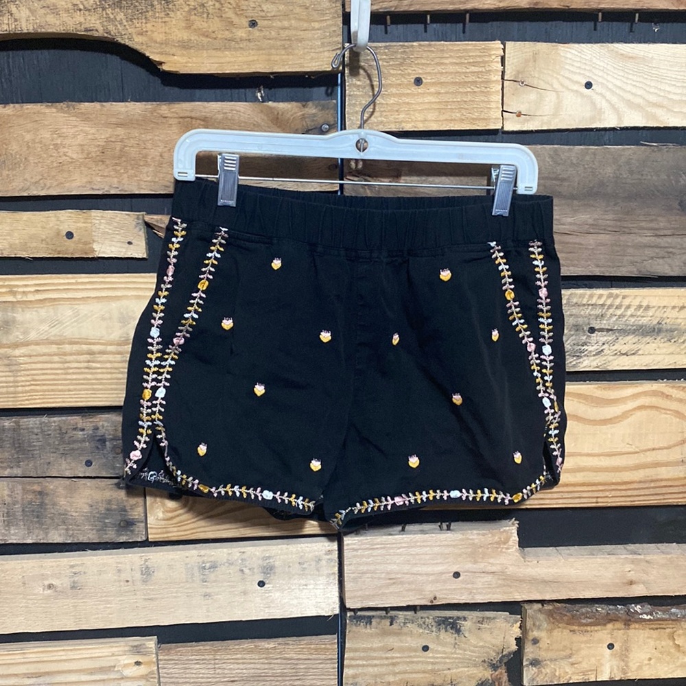Madewell Embroidered Springtime Pull-On Shorts Size Small